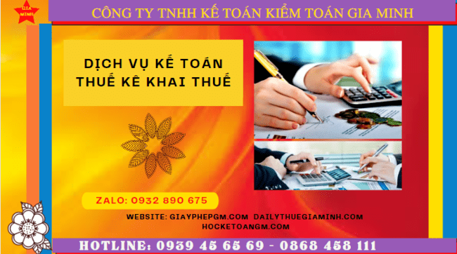 Dịch vụ làm báo cáo thuế hàng tháng tại Bà Rịa Vũng Tàu