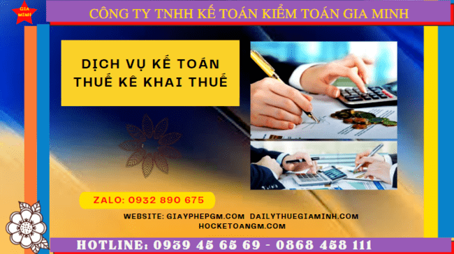 Dịch vụ kế toán thuế và kê khai thuế lần đầu tại Bắc Giang chuyên nghiệp, uy tín 6 Dịch vụ làm báo cáo thuế hàng tháng tại Bắc Giang