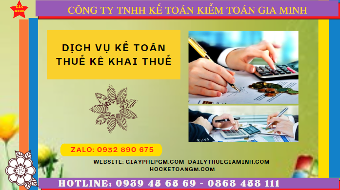 Dịch vụ làm báo cáo thuế hàng tháng tại Bạc Liêu