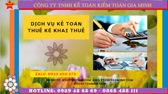 Dịch vụ kế toán thuế kê khai thuế lần đầu tại Bến Tre