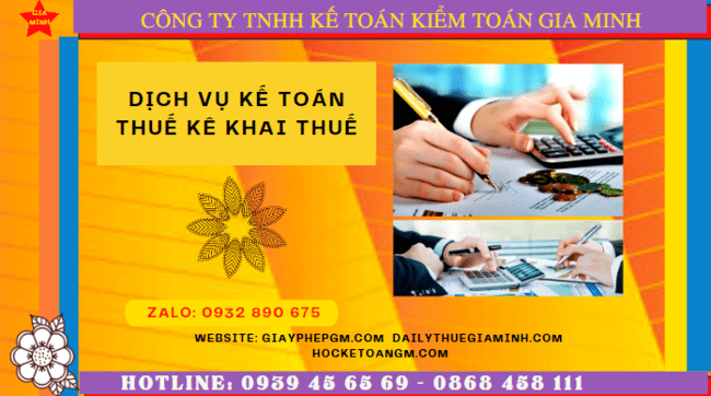 Dịch vụ làm báo cáo thuế hàng tháng tại Bình Phước