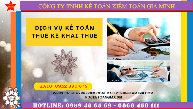 Dịch vụ kế toán thuế kê khai thuế lần đầu tại Bình Thuận 6 Dịch vụ làm báo cáo thuế hàng tháng tại Bình Thuận