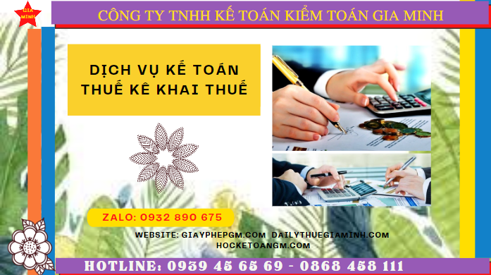 Dịch vụ làm báo cáo thuế hàng tháng tại Cà Mau