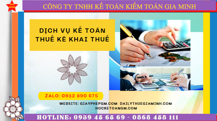 Dịch vụ kế toán thuế kê khai thuế lần đầu tại Cần Thơ 6 Dịch vụ làm báo cáo thuế hàng tháng tại Cần Thơ