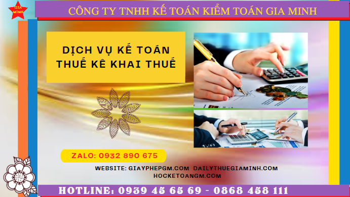 DỊCH VỤ KẾ TOÁN THUẾ KÊ KHAI THUẾ LẦN ĐẦU TẠI ĐẮK NÔNG 6 Dịch vụ làm báo cáo thuế hàng tháng tại Đắk Nông