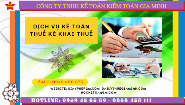 Dịch vụ làm báo cáo thuế hàng tháng tại Nghệ An