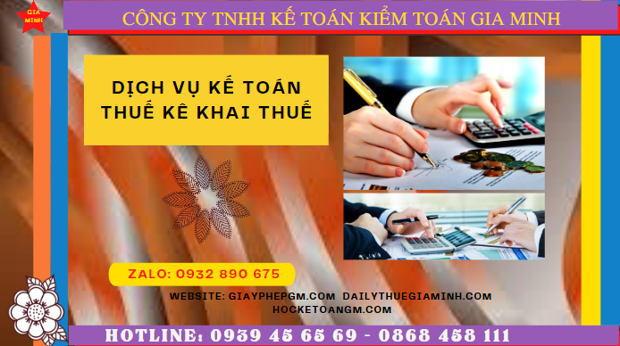 Dịch vụ kế toán thuế kê khai thuế lần đầu tại Ninh Thuận 6 Dịch vụ làm báo cáo thuế hàng tháng tại Ninh Thuận