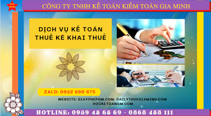 Dịch vụ làm báo cáo thuế hàng tháng tại Thái Nguyên