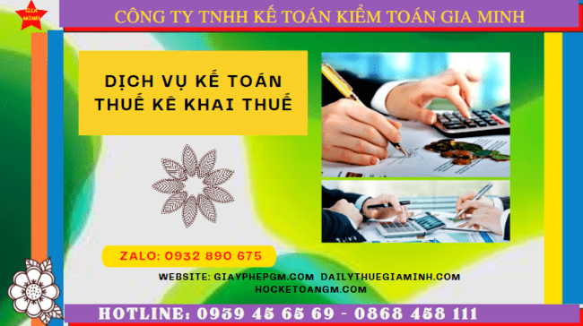 Dịch vụ kế toán thuế kê khai thuế lần đầu tại quận ninh kiều 6 Dịch vụ làm báo cáo thuế hàng tháng tại TP Cần Thơ