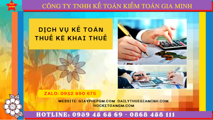 Dịch vụ làm báo cáo thuế hàng tháng tại Yên Bái
