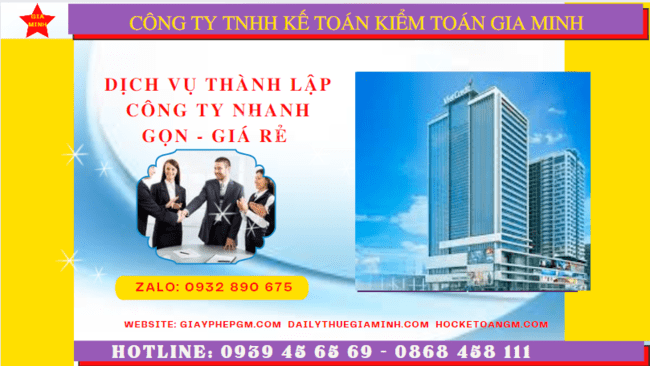 Dịch vụ thành lập công ty tại lào cai nhanh gọn - giá rẻ chỉ 1.500.000 4 Dịch vụ thành lập công ty tại Lào Cai