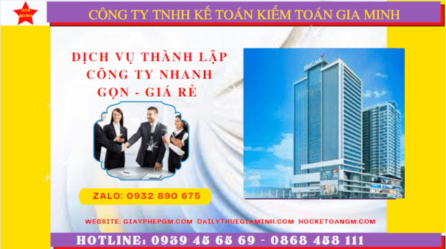Dịch vụ thành lập công ty tại tp hồ chí minh nhanh gọn - giá rẻ chỉ 1.500.000 4 Dịch vụ thành lập công ty tại TP Hồ Chí Minh nhanh gọn - giá rẻ chỉ 1.500.000