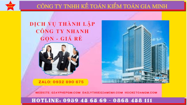 Dịch vụ thành lập công ty tại Yên Bái