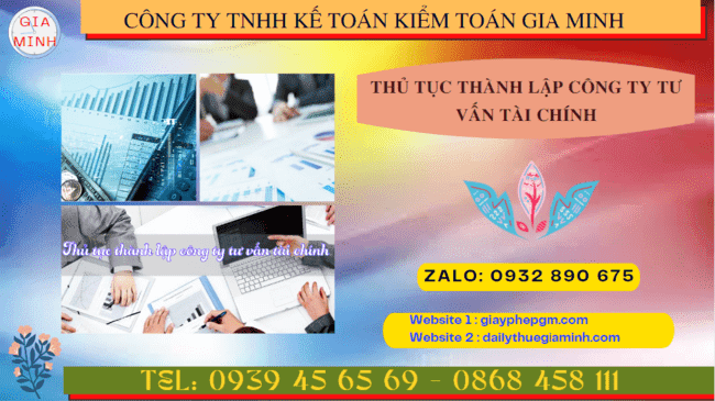 Thủ tục thành lập công ty tư vấn tài chính tại bến tre 5 Dịch vụ thành lập công ty tư vấn tài chính tại Bến Tre