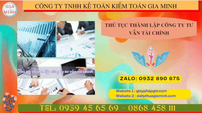 Thủ tục thành lập công ty tư vấn tài chính tại bình định 5 Dịch vụ thành lập công ty tư vấn tài chính tại Bình Định