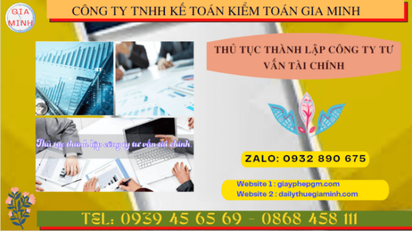 Thủ tục thành lập công ty tư vấn tài chính tại cao bằng 5 Dịch vụ thành lập công ty tư vấn tài chính tại Cao Bằng