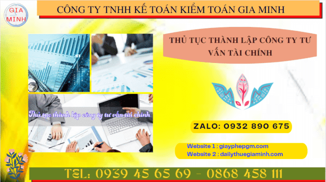 Thủ tục thành lập công ty tư vấn tài chính tại hà giang 5 Dịch vụ thành lập công ty tư vấn tài chính tại Hà Giang