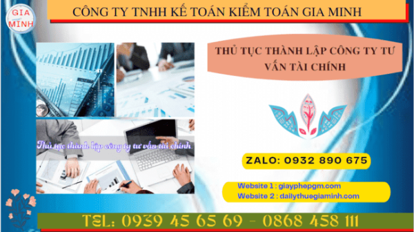 Thủ tục thành lập công ty tư vấn tài chính tại hòa bình 4 Dịch vụ thành lập công ty tư vấn tài chính tại Hòa Bình
