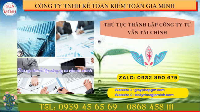 Thủ tục thành lập công ty tư vấn tài chính tại huế 5 Dịch vụ thành lập công ty tư vấn tài chính tại Huế