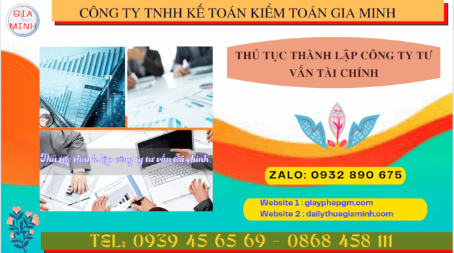 Dịch vụ thành lập công ty tư vấn tài chính tại Lai Châu 