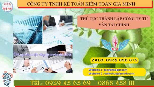 Thủ tục thành lập công ty tư vấn tài chính tại ninh bình 5 Dịch vụ thành lập công ty tư vấn tài chính tại Ninh Bình