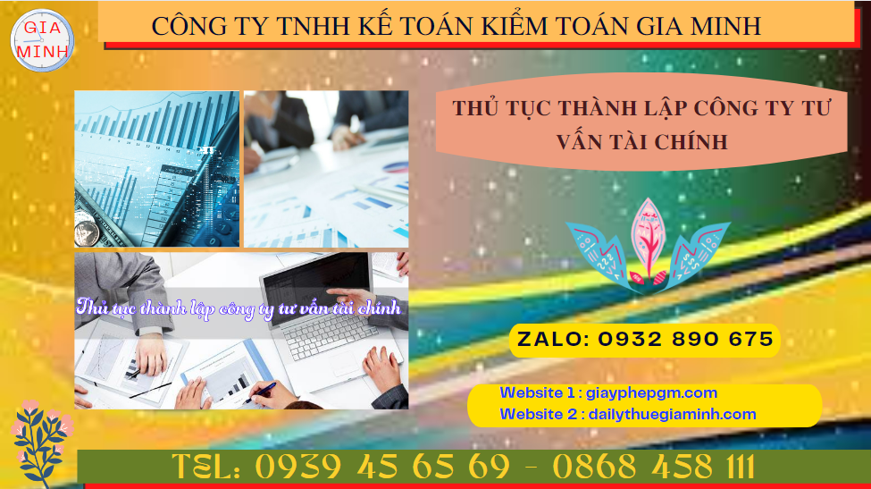 Thủ tục thành lập công ty tư vấn tài chính tại ninh thuận 5 Dịch vụ thành lập công ty tư vấn tài chính tại Ninh Thuận