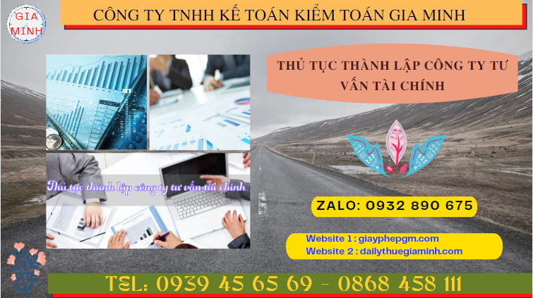 Dịch vụ thành lập công ty tư vấn tài chính tại Phú Thọ 