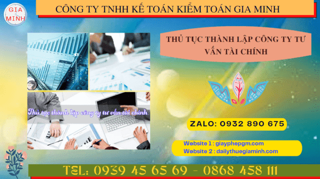 Thủ tục thành lập công ty tư vấn tài chính tại quảng bình 5 Dịch vụ thành lập công ty tư vấn tài chính tại Quảng Bình