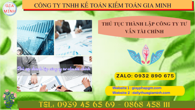 Thủ tục thành lập công ty tư vấn tài chính tại thái nguyên 5 Dịch vụ thành lập công ty tư vấn tài chính tại Thái Nguyên
