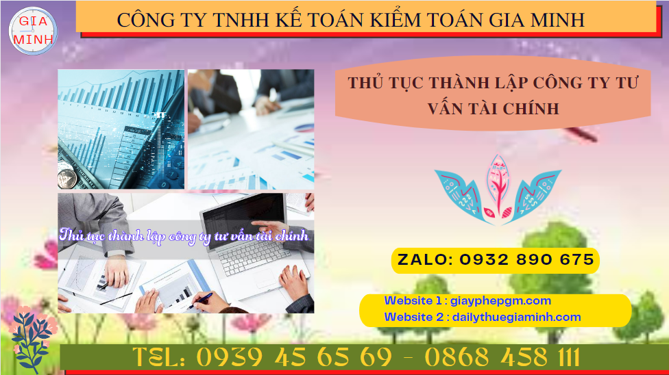 Dịch vụ thành lập công ty tư vấn tài chính tại Thành phố Phủ Lý 