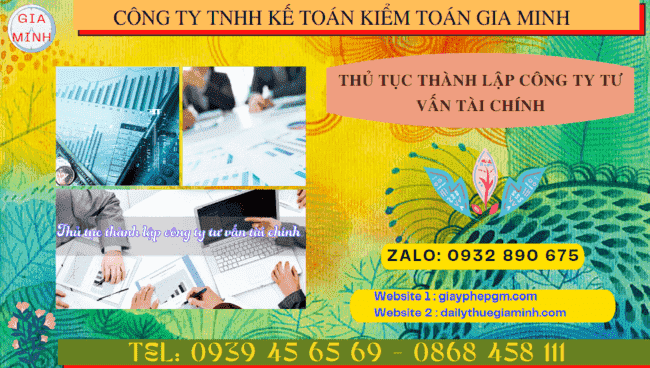 Thủ tục thành lập công ty tư vấn tài chính tại tt huế 5 Dịch vụ thành lập công ty tư vấn tài chính tại TT Huế