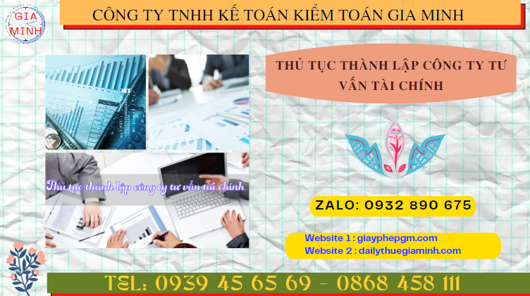 Thủ tục thành lập công ty tư vấn tài chính tại Yên Bái 5 Dịch vụ thành lập công ty tư vấn tài chính tại Yên Bái