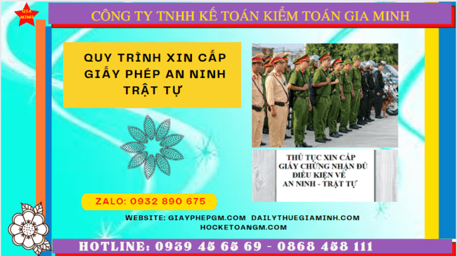 QUY TRÌNH XIN CẤP GIẤY PHÉP AN NINH TRẬT TỰ TẠI QUẢNG NINH 4 Dịch vụ xin cấp giấy phép an ninh trật tự tại Quảng Ninh