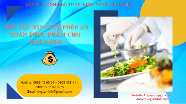 Thủ tục xin giấy phép an toàn thực phẩm cho nhà hàng tại quận ninh kiều 6 Thủ tục xin giấy phép an toàn thực phẩm cho nhà hàng tại TP Cần Thơ