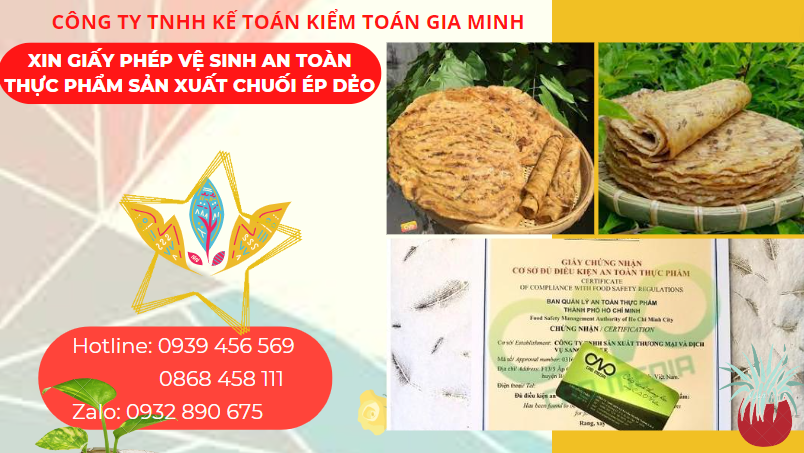 XIN GIẤY PHÉP VỆ SINH AN TOÀN THỰC PHẨM SẢN XUẤT CHUỐI ÉP DẺO TẠI LAI CHÂU 6 Điều kiện cấp giấy vệ sinh an toàn thực phẩm sản xuất chuối ép dẻo tại Lai Châu