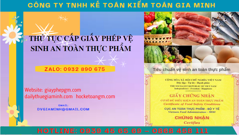 THỦ TỤC CẤP GIẤY PHÉP VỆ SINH AN TOÀN THỰC PHẨM TẠI NINH BÌNH 3 Điều kiện cấp giấy vệ sinh an toàn thực phẩm tại Ninh Bình