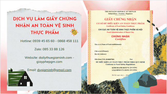 DỊCH VỤ LÀM GIẤY CHỨNG NHẬN AN TOÀN VỆ SINH THỰC PHẨM TẠI LAI CHÂU 6 Điều kiện để được cấp giấy chứng nhận an toàn vệ sinh thực phẩm tại Lai Châu