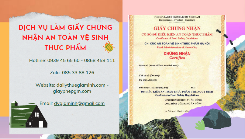 DỊCH VỤ LÀM GIẤY CHỨNG NHẬN AN TOÀN VỆ SINH THỰC PHẨM TẠI TUYÊN QUANG 6 Điều kiện để được cấp giấy chứng nhận an toàn vệ sinh thực phẩm tại Tuyên Quang