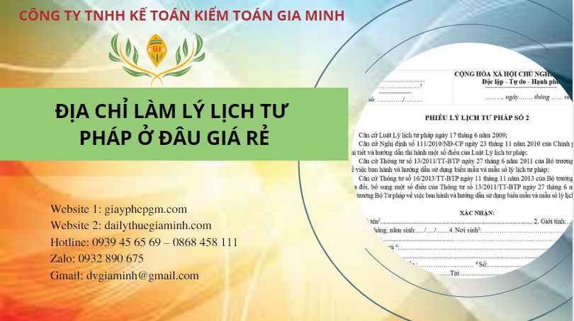 Địa chỉ làm lý lịch tư pháp tại huế ở đâu giá rẻ? 8 Điều kiện làm lý lịch tư pháp tại Huế