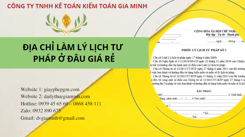 ĐỊA CHỈ LÀM LÝ LỊCH TƯ PHÁP TẠI THANH HÓA Ở ĐÂU GIÁ RẺ? 8 Điều kiện làm lý lịch tư pháp tại Thanh Hóa