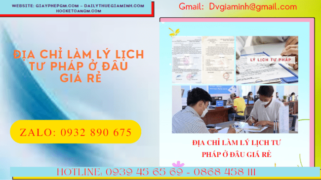 Địa chỉ làm lý lịch tư pháp tại bắc ninh ở đâu giá rẻ? 5 Hồ sơ làm lý lịch tư pháp tại Bắc Ninh ở đâu giá rẻ?