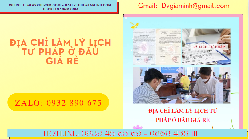 Hồ sơ làm lý lịch tư pháp tại Hà Nội ở đâu giá rẻ?