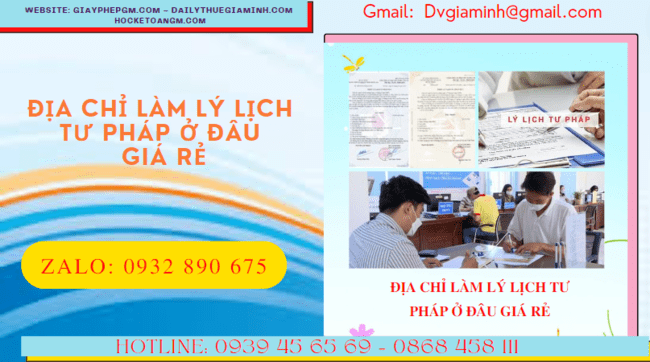Địa chỉ làm lý lịch tư pháp tại hải dương ở đâu giá rẻ? 5 Hồ sơ làm lý lịch tư pháp tại Hải Dương ở đâu giá rẻ?