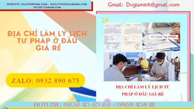 Địa chỉ làm lý lịch tư pháp tại thành phố huế ở đâu giá rẻ? 5 Hồ sơ làm lý lịch tư pháp tại Thành Phố Huế ở đâu giá rẻ?