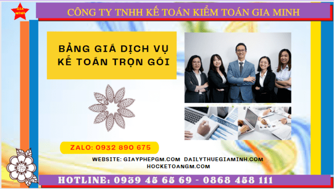 BẢNG BÁO GIÁ DỊCH VỤ KẾ TOÁN TRỌN GÓI TẠI AN GIANG 4 Hướng dẫn dịch vụ kế toán trọn gói tại An Giang