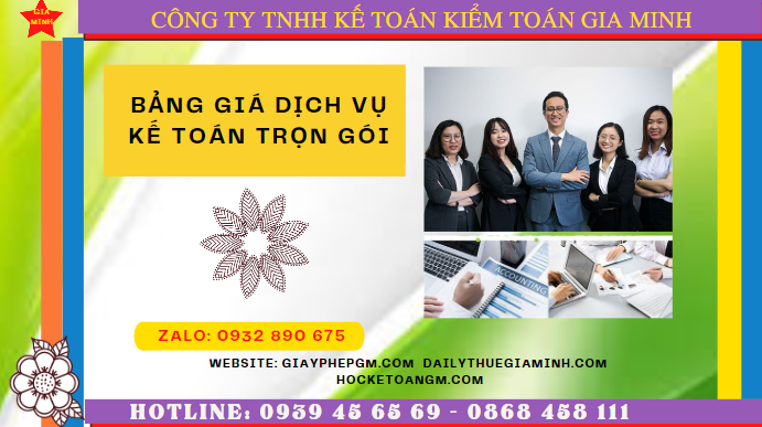 BẢNG BÁO GIÁ DỊCH VỤ KẾ TOÁN TRỌN GÓI TẠI ĐỒNG NAI 4 Hướng dẫn dịch vụ kế toán trọn gói tại Đồng Nai