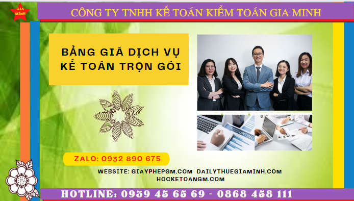 BẢNG BÁO GIÁ DỊCH VỤ KẾ TOÁN TRỌN GÓI TẠI TÂY NINH 4 Hướng dẫn dịch vụ kế toán trọn gói tại Tây Ninh