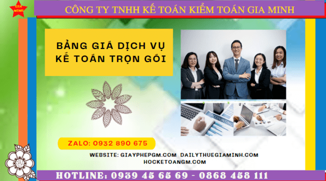 BẢNG BÁO GIÁ DỊCH VỤ KẾ TOÁN TRỌN GÓI TẠI TIỀN GIANG 4 Hướng dẫn dịch vụ kế toán trọn gói tại Tiền Giang
