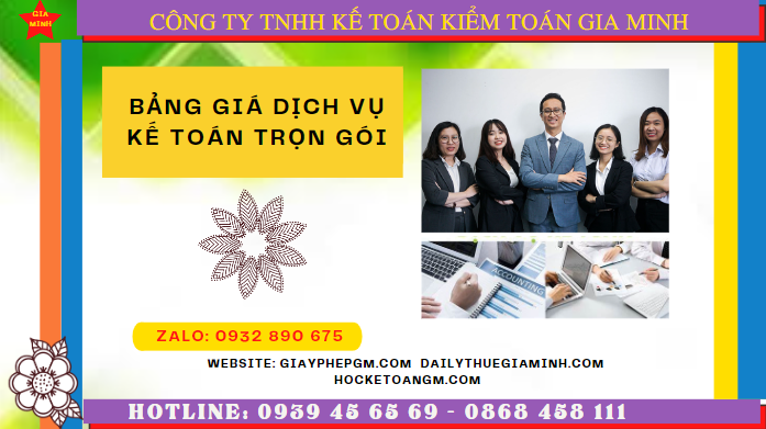 BẢNG BÁO GIÁ DỊCH VỤ KẾ TOÁN TRỌN GÓI TẠI TRÀ VINH 4 Hướng dẫn dịch vụ kế toán trọn gói tại Trà Vinh