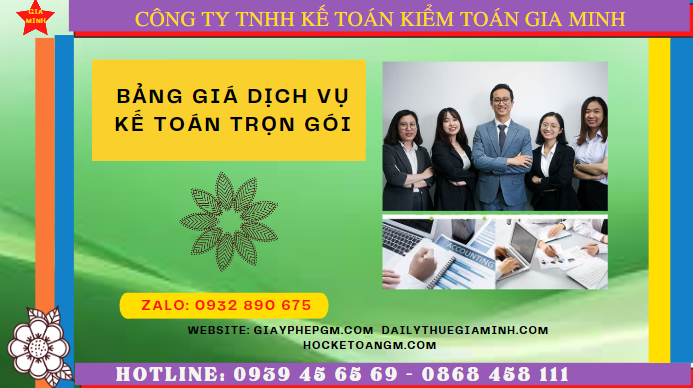 Bảng báo giá dịch vụ kế toán trọn gói tại bắc kạn 4 Hướng dẫn dịch vụ kế toán trọn gói tại Bắc Kạn
